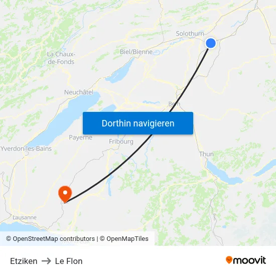 Etziken to Le Flon map