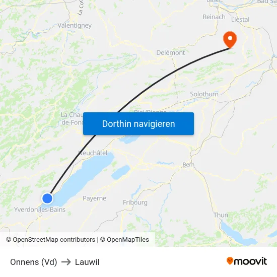Onnens (Vd) to Lauwil map