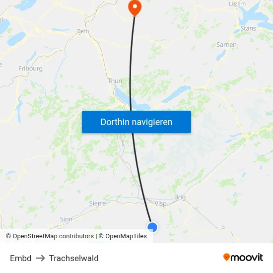 Embd to Trachselwald map