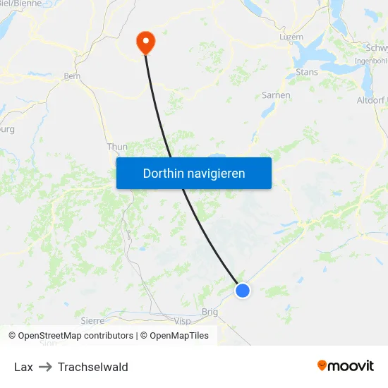 Lax to Trachselwald map