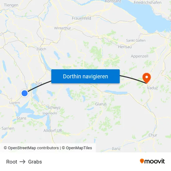 Root to Grabs map