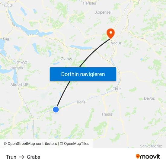 Trun to Grabs map