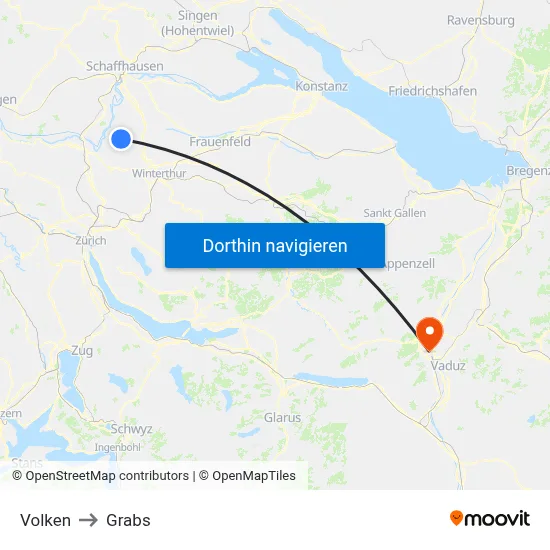 Volken to Grabs map