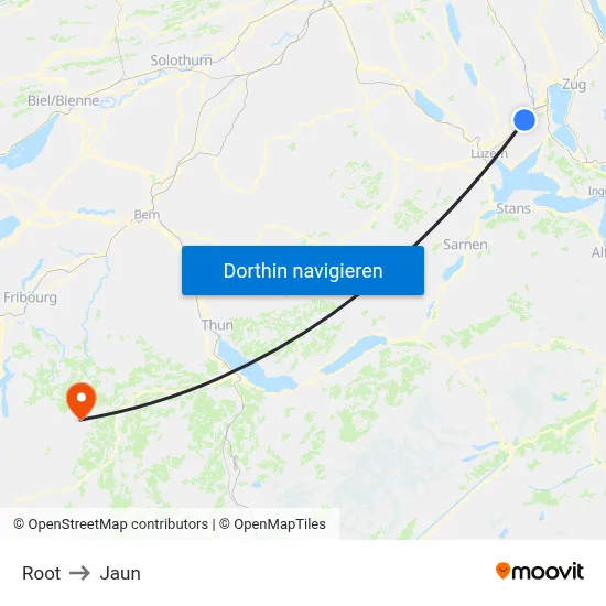 Root to Jaun map