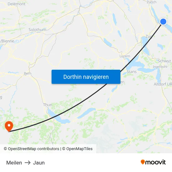 Meilen to Jaun map