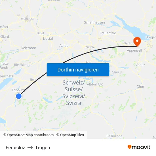 Ferpicloz to Trogen map