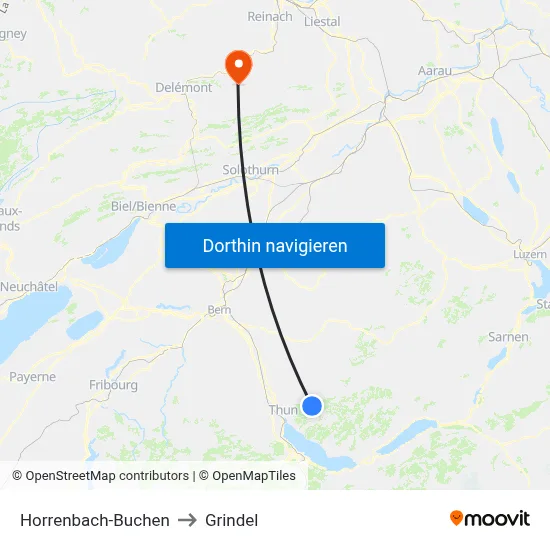 Horrenbach-Buchen to Grindel map
