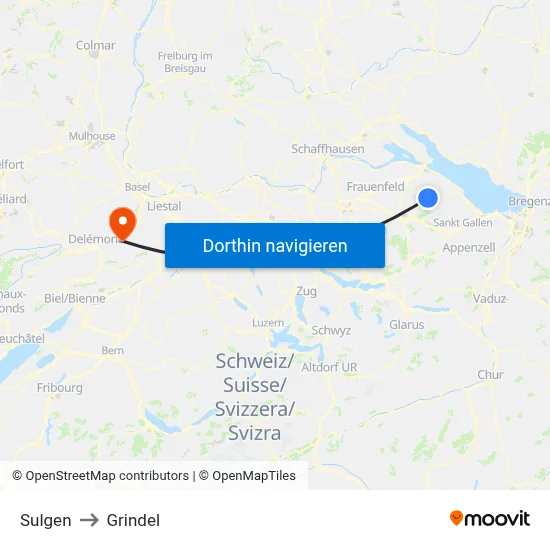 Sulgen to Grindel map