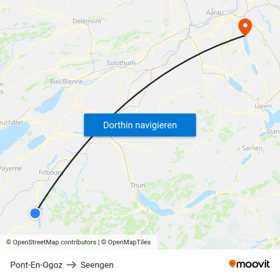 Pont-En-Ogoz to Seengen map