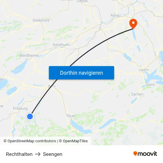 Rechthalten to Seengen map