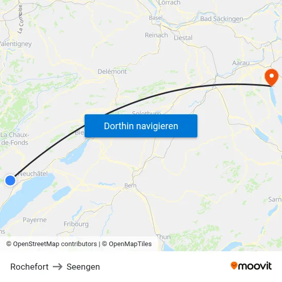 Rochefort to Seengen map