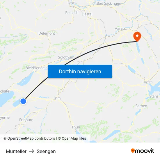 Muntelier to Seengen map