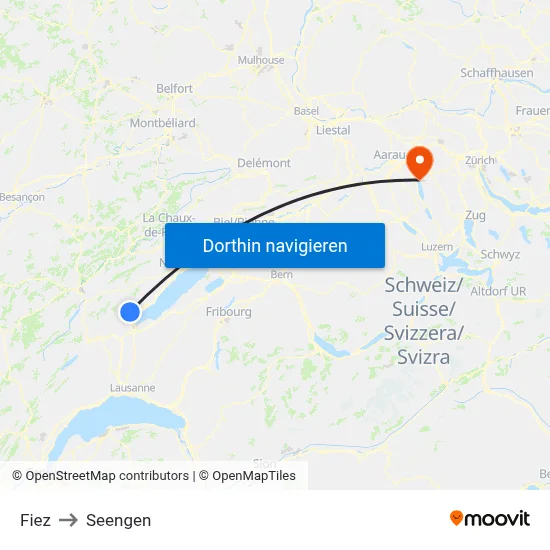 Fiez to Seengen map