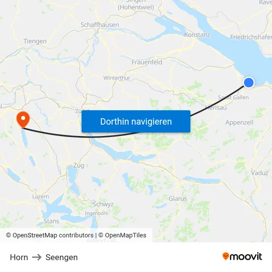 Horn to Seengen map