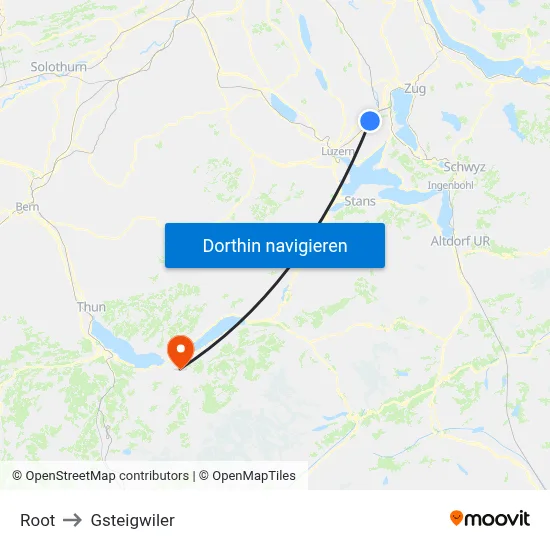 Root to Gsteigwiler map