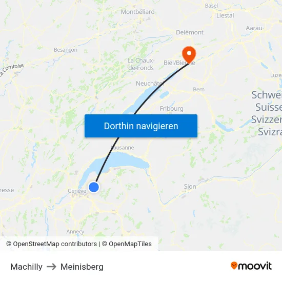 Machilly to Meinisberg map
