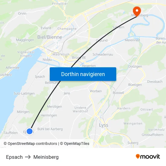 Epsach to Meinisberg map