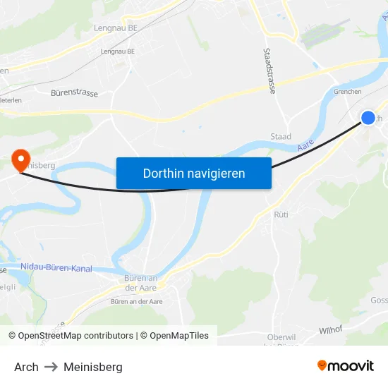 Arch to Meinisberg map