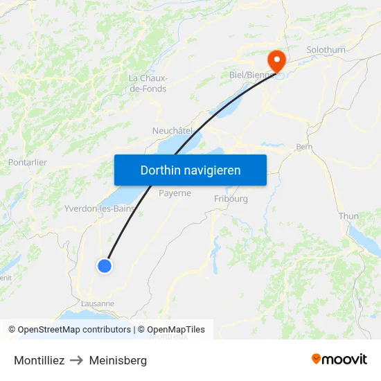 Montilliez to Meinisberg map