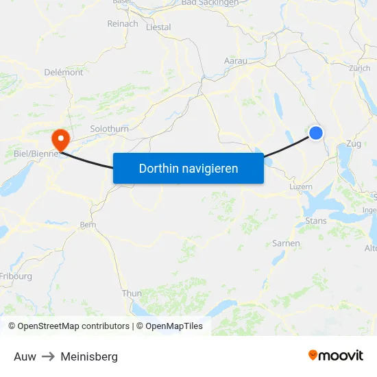 Auw to Meinisberg map