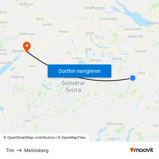 Trin to Meinisberg map