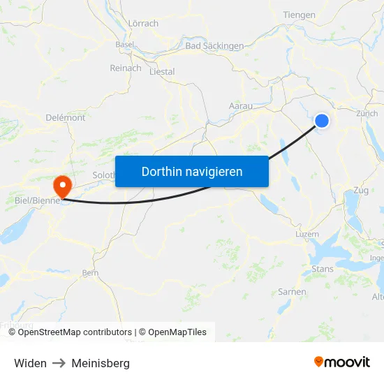 Widen to Meinisberg map