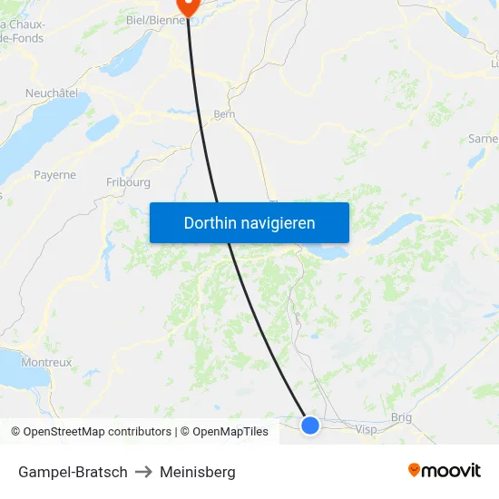 Gampel-Bratsch to Meinisberg map