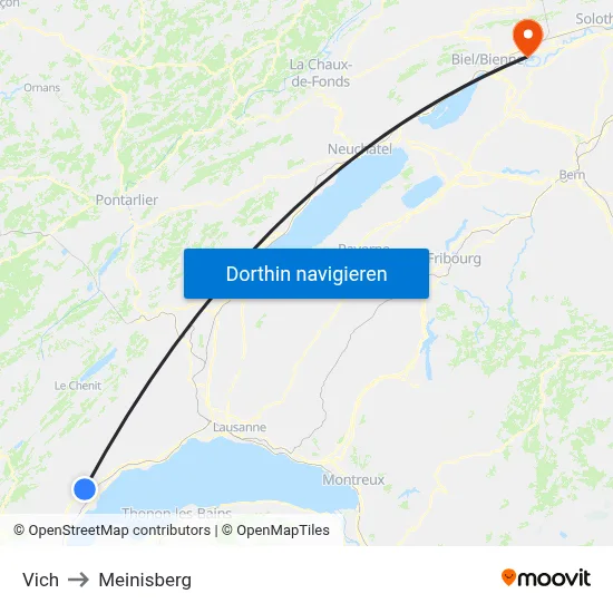 Vich to Meinisberg map