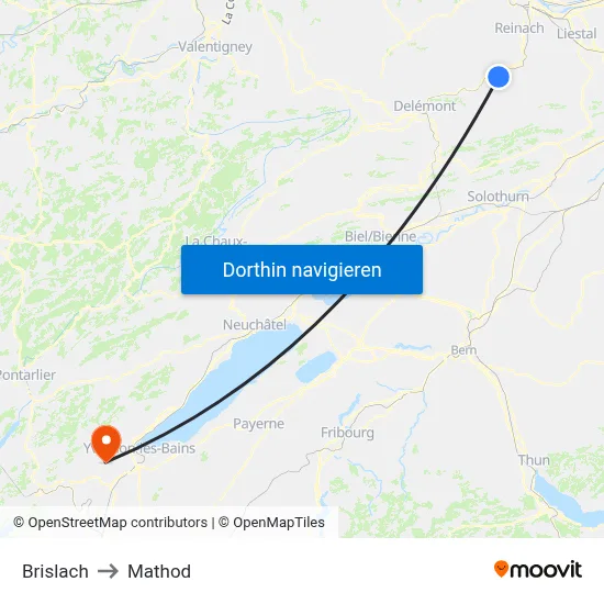 Brislach to Mathod map