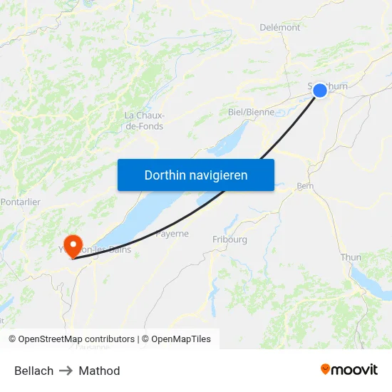 Bellach to Mathod map