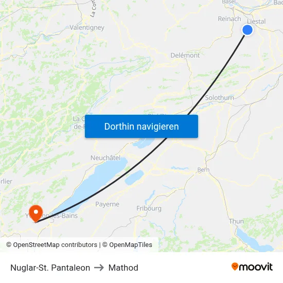 Nuglar-St. Pantaleon to Mathod map