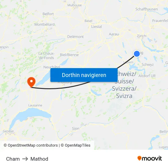 Cham to Mathod map