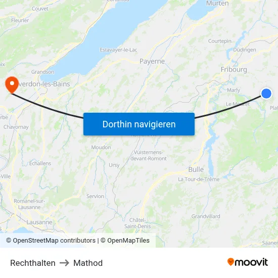 Rechthalten to Mathod map