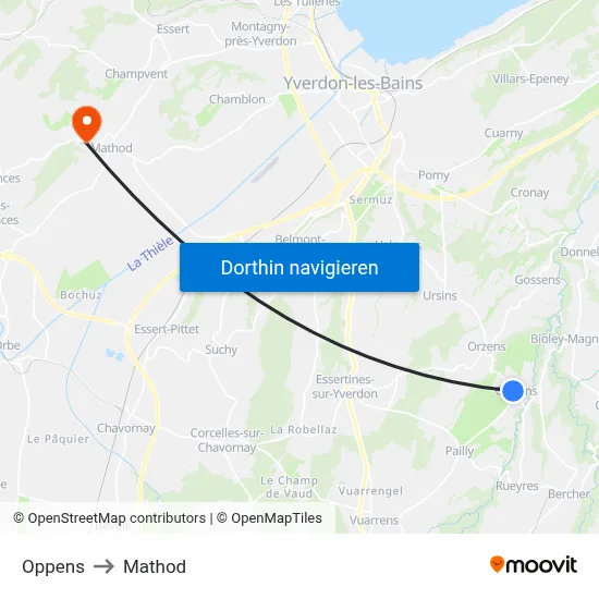 Oppens to Mathod map