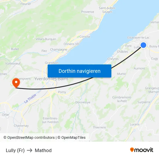 Lully (Fr) to Mathod map