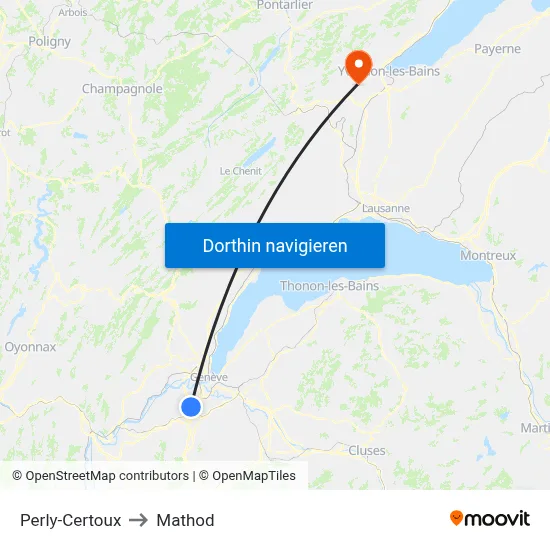 Perly-Certoux to Mathod map