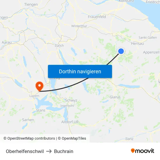 Oberhelfenschwil to Buchrain map
