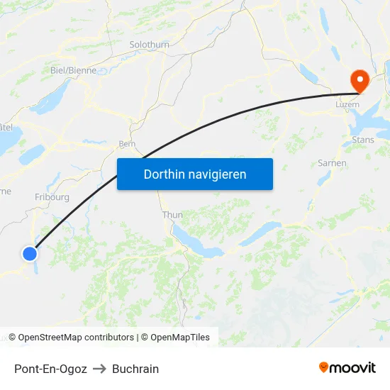 Pont-En-Ogoz to Buchrain map
