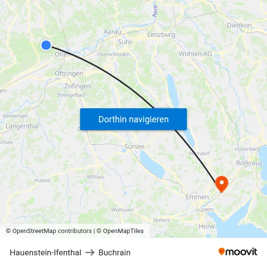 Hauenstein-Ifenthal to Buchrain map