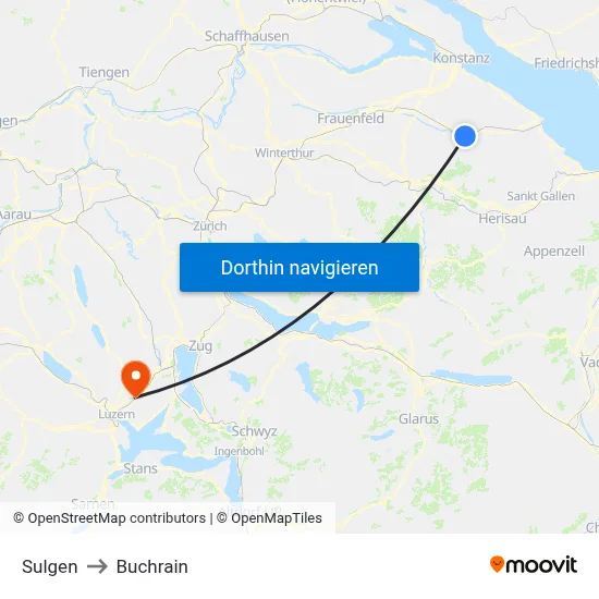 Sulgen to Buchrain map