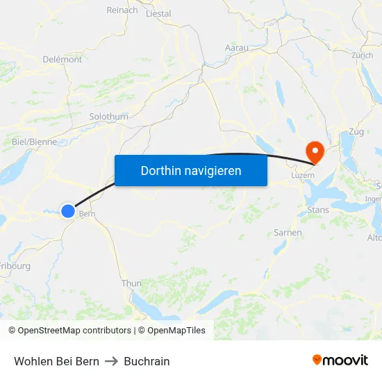 Wohlen Bei Bern to Buchrain map