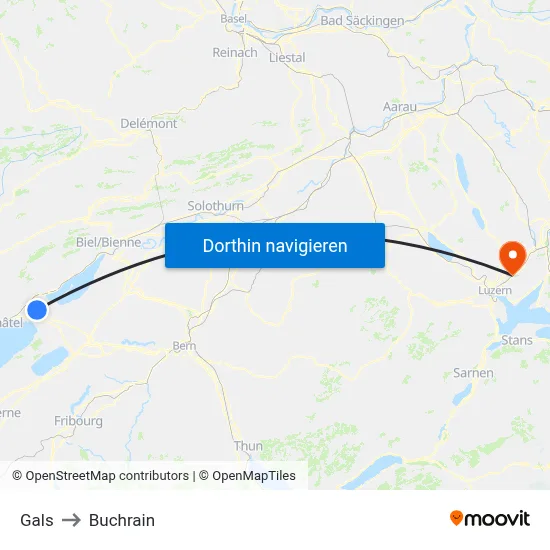 Gals to Buchrain map