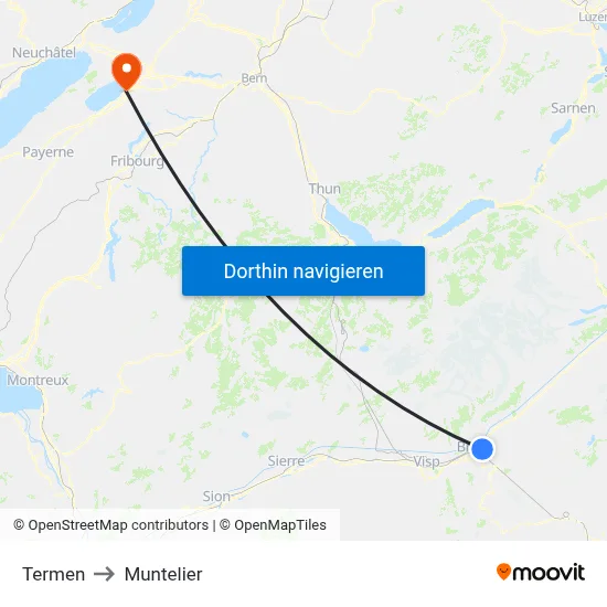 Termen to Muntelier map