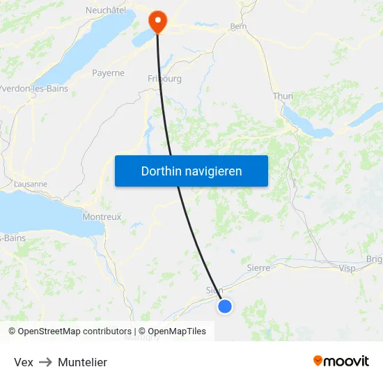 Vex to Muntelier map