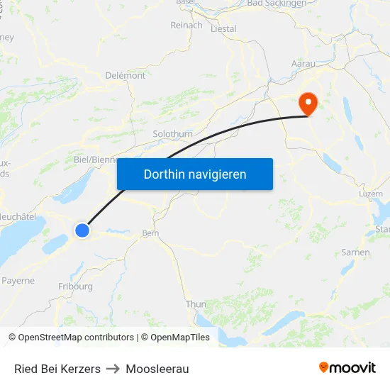 Ried Bei Kerzers to Moosleerau map