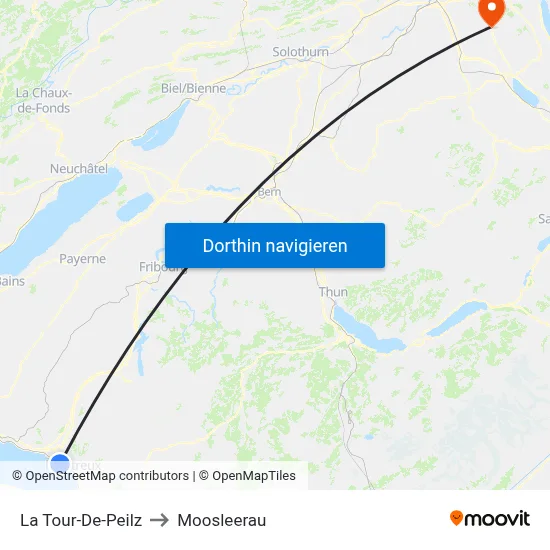 La Tour-De-Peilz to Moosleerau map