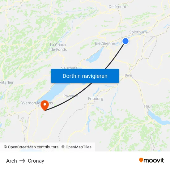 Arch to Cronay map
