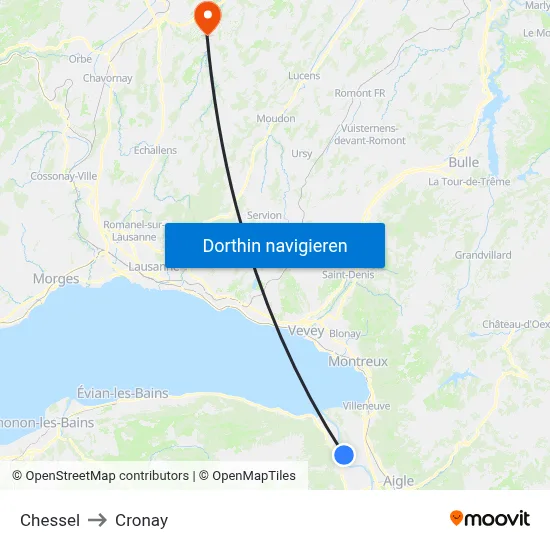 Chessel to Cronay map