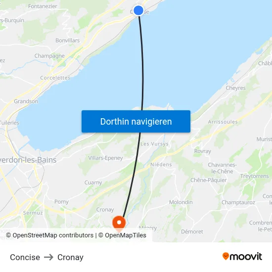 Concise to Cronay map