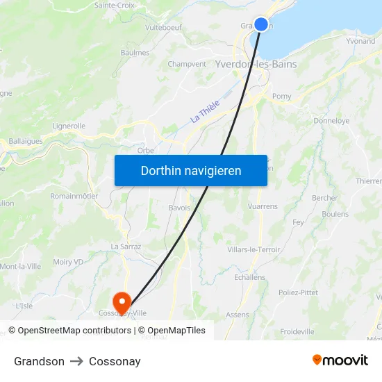 Grandson to Cossonay map